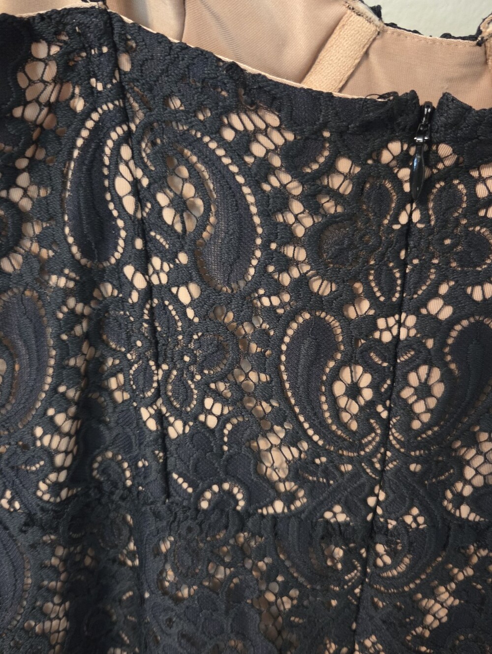 For Love & Lemons Womens Black Lace Corsette Slip Mini Retro Dress Sz XS - Picture 8 of 12